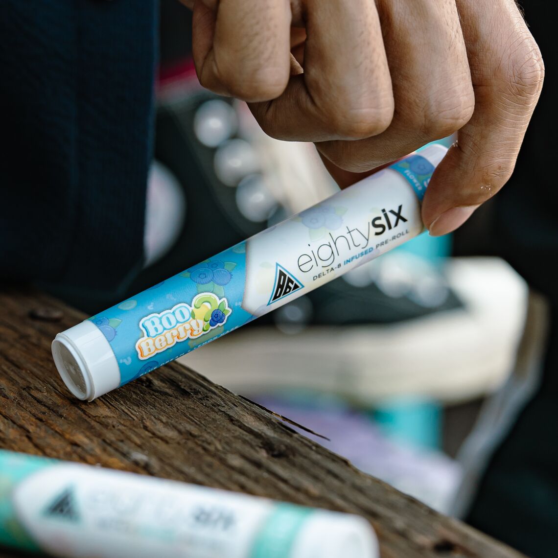 Delta 8 pre-rolls from eighty six cover photo