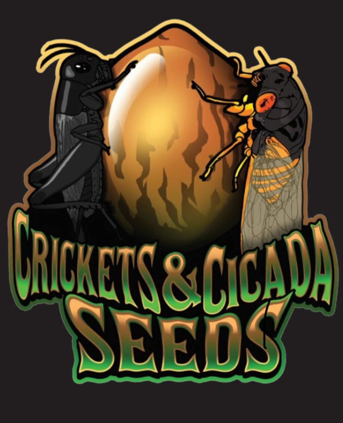 crickets and cicada seeds